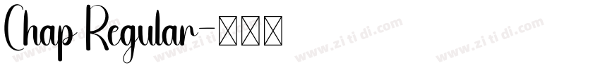 Chap Regular字体转换